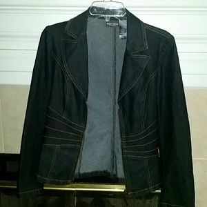 Michele Bohbot Jean zip up jacket